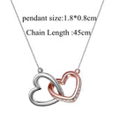 Infinity Hearts Pendant Necklace -Guocali