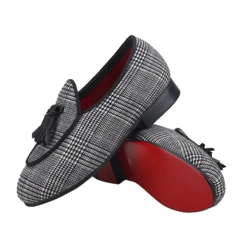 Kids Casual Tassel Dress Loafers - Slip-On Flat Shoes