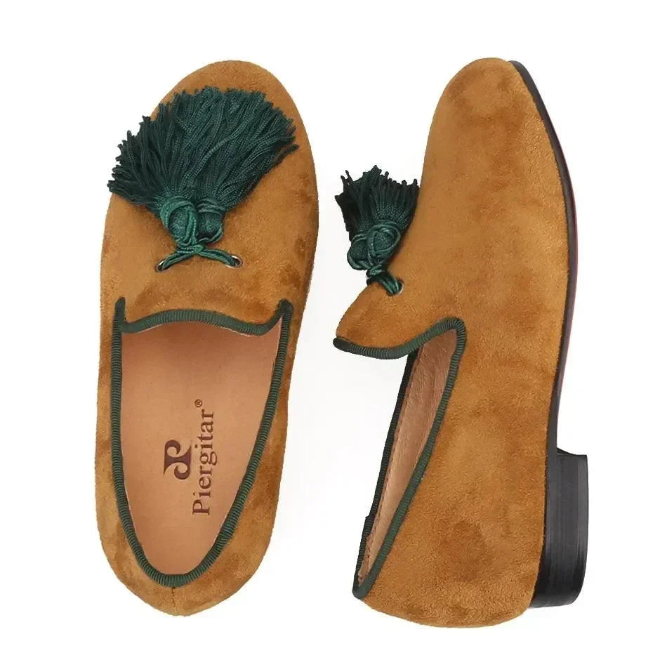 Kids Casual Tassel Loafers - Slip-On Flat Shoes