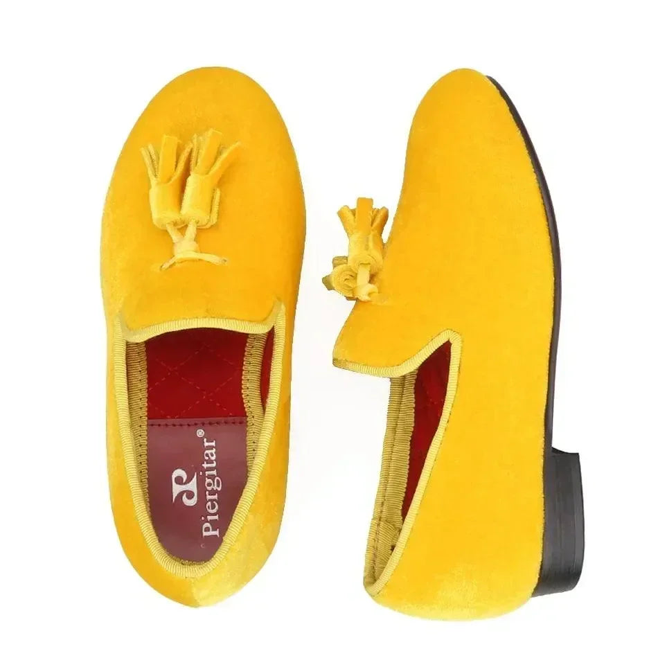 Kids Dress Tassel Loafers - Slip-On Flat Shoes