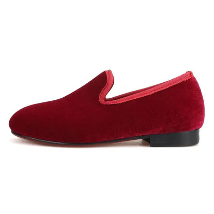 Kids Loafers Velvet Comfort: Handcrafted Loafer Shoes for Kids -Guocali