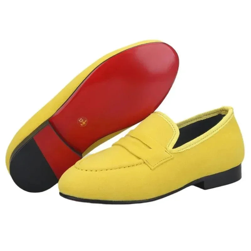 Kids Penny Loafers - Slip-On Flat Formal Dress Shoes