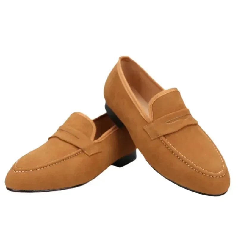Kids Penny Loafers - Slip-On Flat Formal Dress Shoes