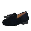 Kids Tassel Dress Loafers - Slip-On Formal Dress Shoes