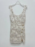 Lace Slash Neck Party Dress -Guocali