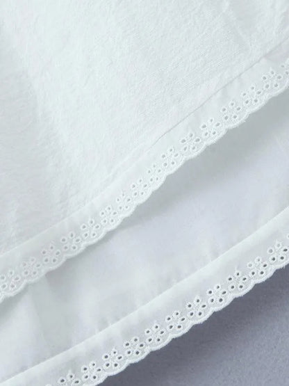 Lace Suspender Square Neck Mini Dress -Guocali