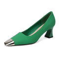 Ladies High Heel Leather Pumps Shoes -Guocali