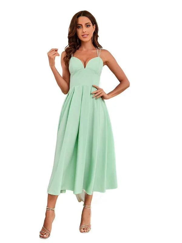 Ladies Strap Summer Dress -Guocali