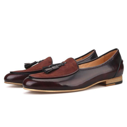 Leather Men Loafers With Tassel - Men Shoes - Loafer Shoes - Guocali