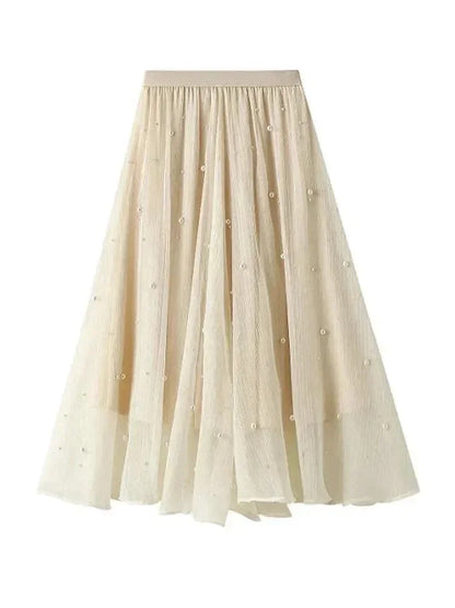 Long Skirt with Ruffle Edge -Guocali