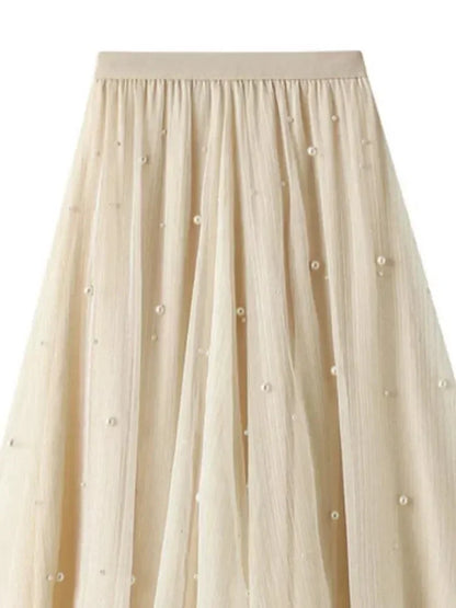 Long Skirt with Ruffle Edge -Guocali