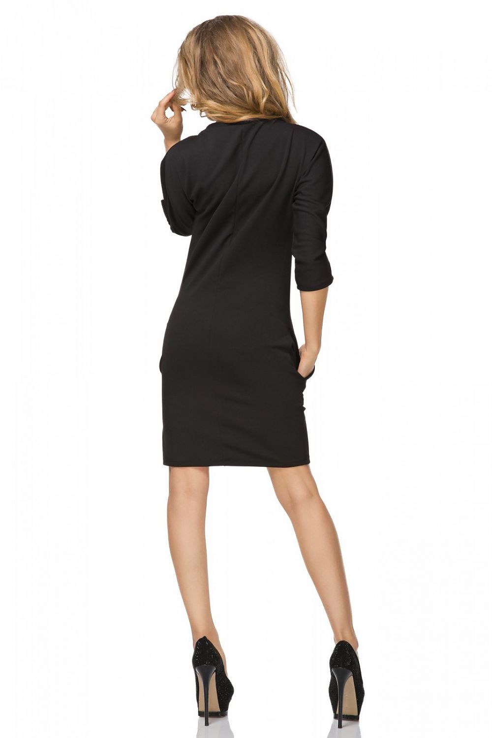 Long Sleeve Knit Day Dress Casual Style-Day Dress-GUOCALI