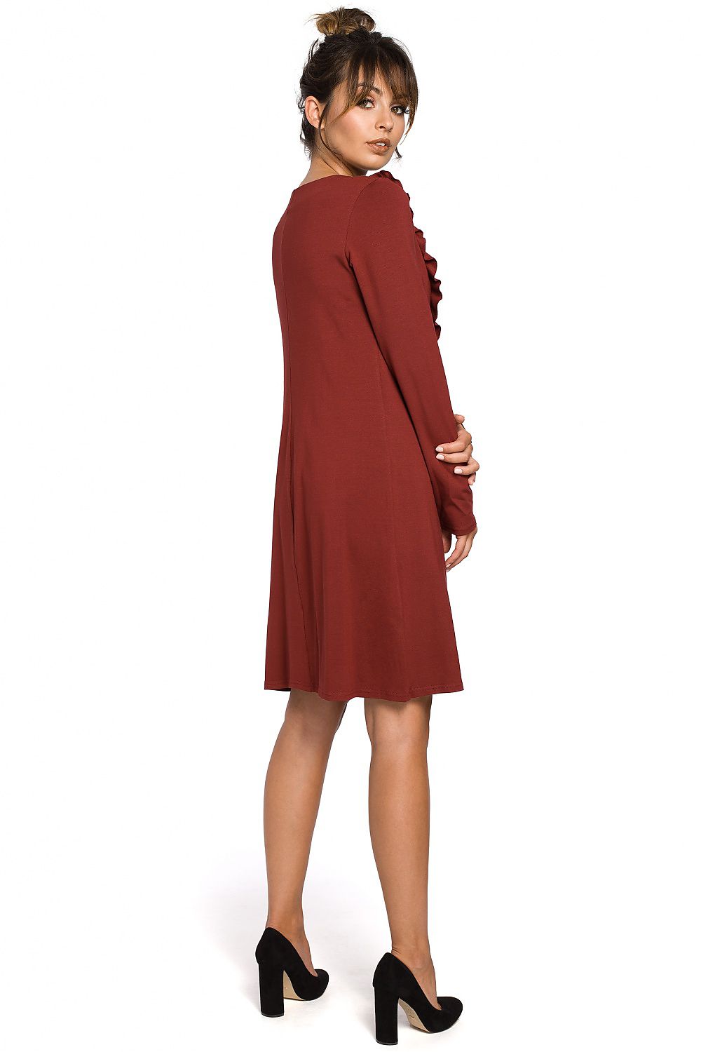 Long Sleeve Shirt Day Dress Everyday Style-Day Dress-GUOCALI