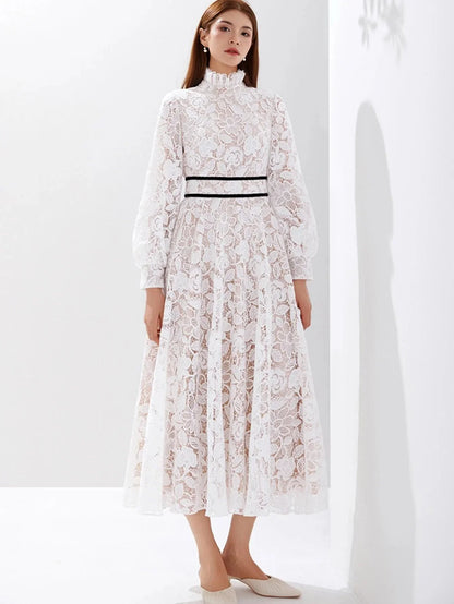 Luxury Embroidered Long Maxi Evening Dress -Guocali