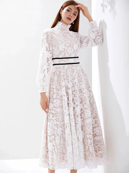 Luxury Embroidered Long Maxi Evening Dress -Guocali