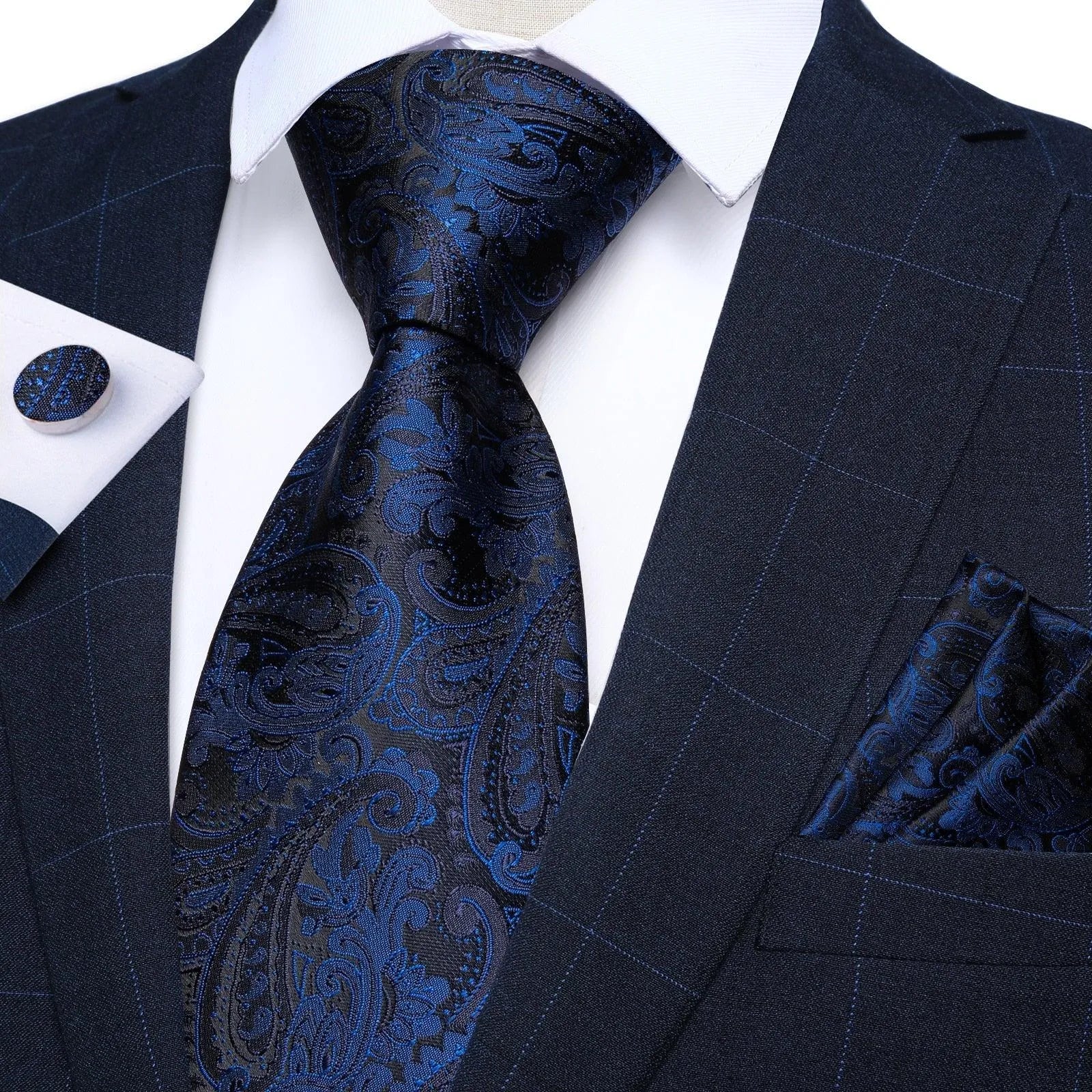 Luxury Paisley Necktie Set -Guocali