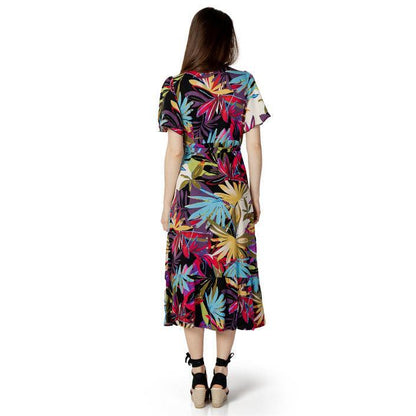 Maxi Dress - Coral Print Dress - Dresses - Guocali