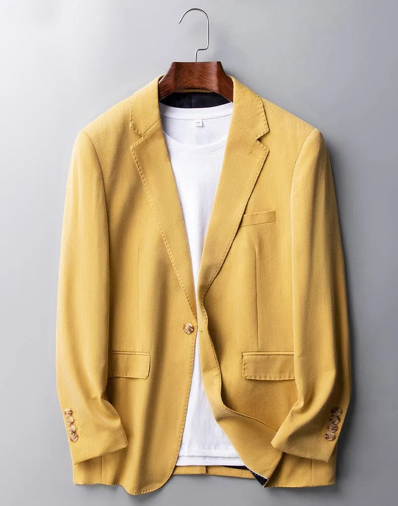 Men Blazer - 1-Button Business -Guocali