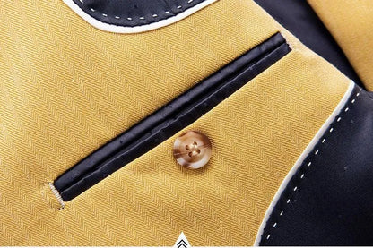 Men Blazer - 1-Button Business -Guocali