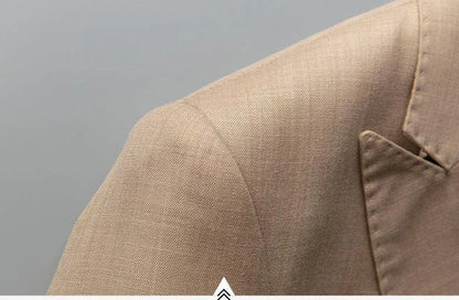 Men Blazer - 1-Button Business -Guocali