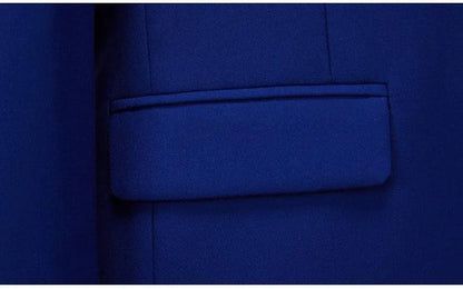 Men Blazer - 1-Button Style Blue Blazer -Guocali