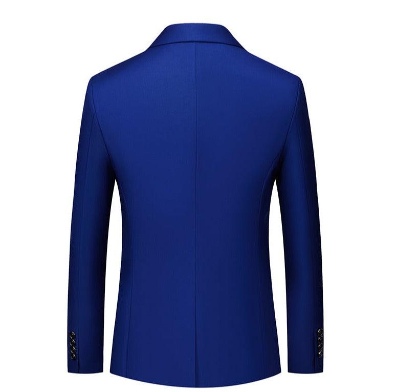 Men Blazer - 1-Button Style Blue Blazer - Men Blazer - Guocali