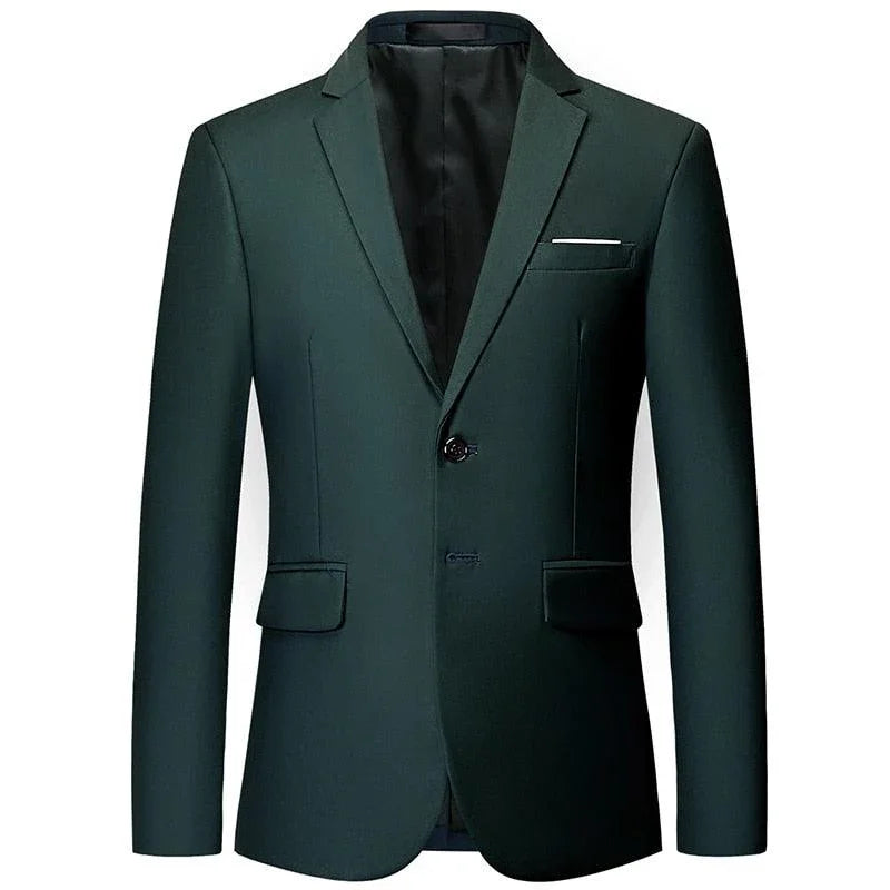 Men Blazer - 2-Button Formal Blazer -Guocali