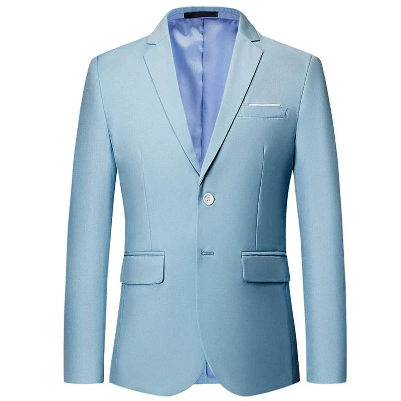 Men Blazer - 2-Button Formal Blazer -Guocali