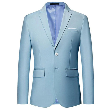 Men Blazer - 2-Button Formal Blazer -Guocali