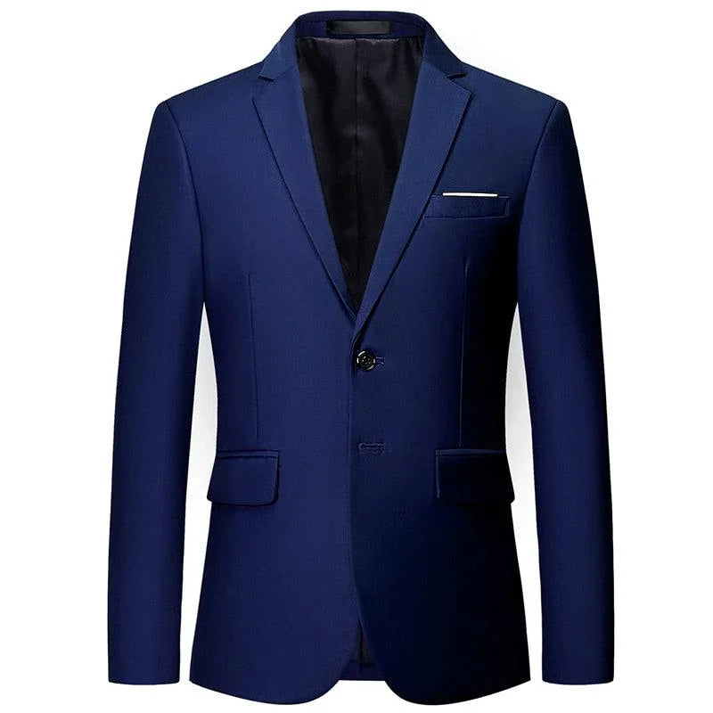 Men Blazer - 2-Button Formal Blazer -Guocali