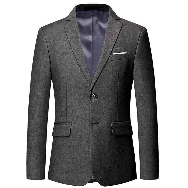Men Blazer - 2-Button Formal Blazer -Guocali
