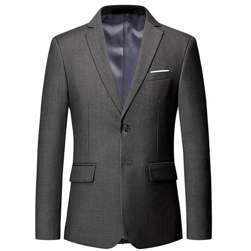 Men Blazer - 2-Button Formal Blazer -Guocali