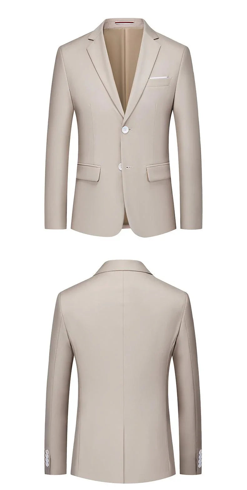 Men Blazer - 2-Button Formal Blazer -Guocali