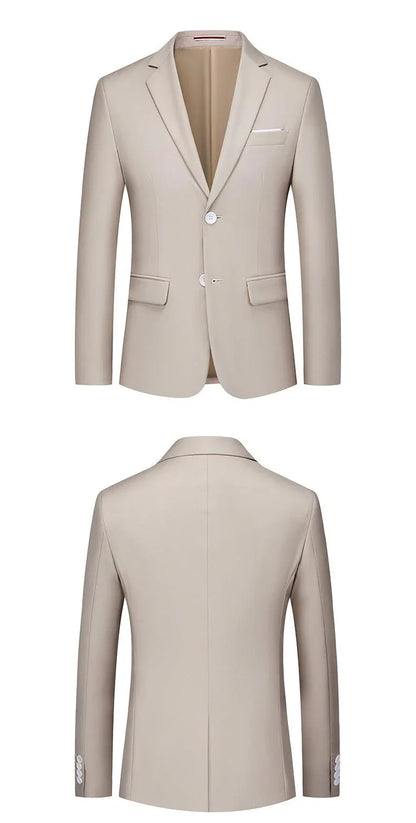 Men Blazer - 2-Button Formal Blazer -Guocali