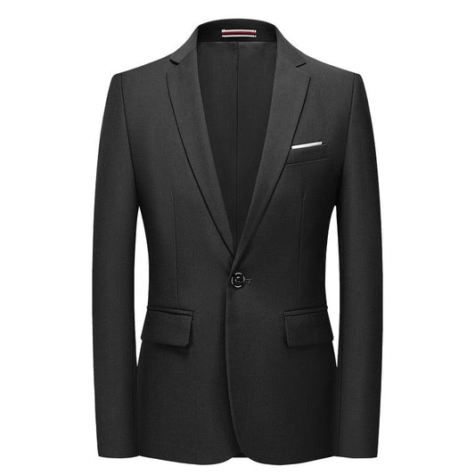 Men Blazer - Black 1-Button Style Formal Blazer - Men Blazer - Guocali