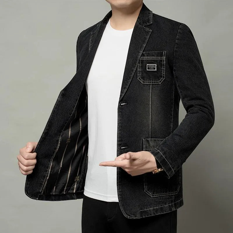 Men Blazer - Lightweight Suit Jacket