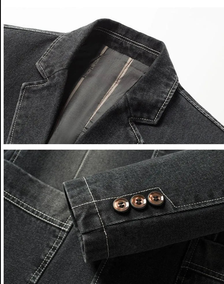 Men Blazer - Lightweight Suit Jacket