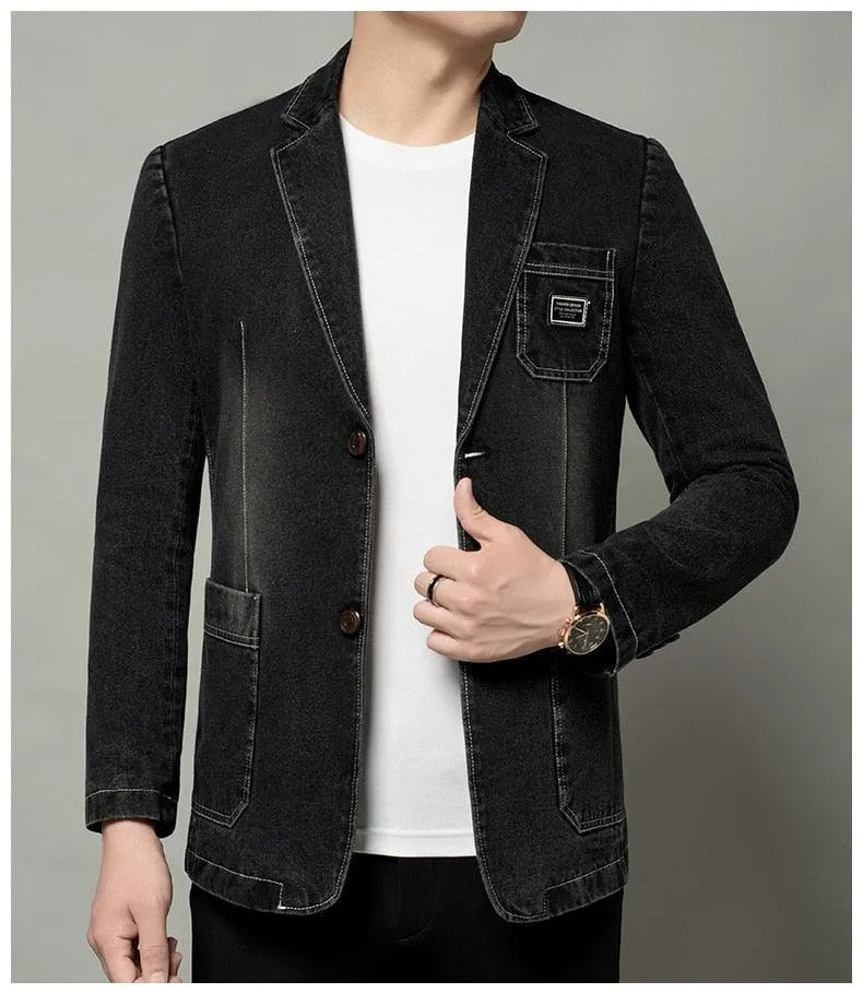 Men Blazer - Lightweight Suit Jacket