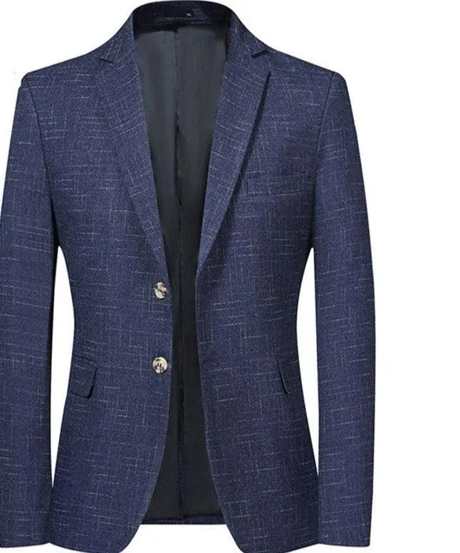 Men Blazer - Marl 2-Button Formal Blazer -Guocali