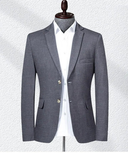 Men Blazer - Marl 2-Button Formal Blazer -Guocali