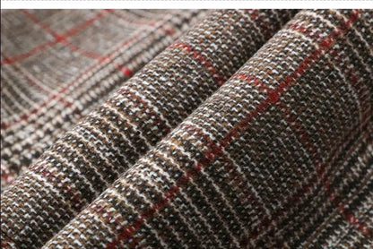 Men Blazer - Plaid Formal Blazer -Guocali