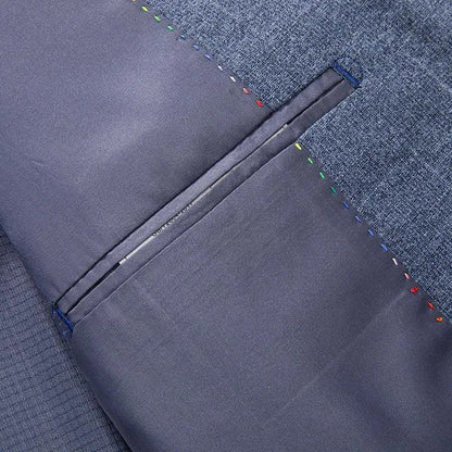 Men Blazer - Striped Formal Blazer -Guocali