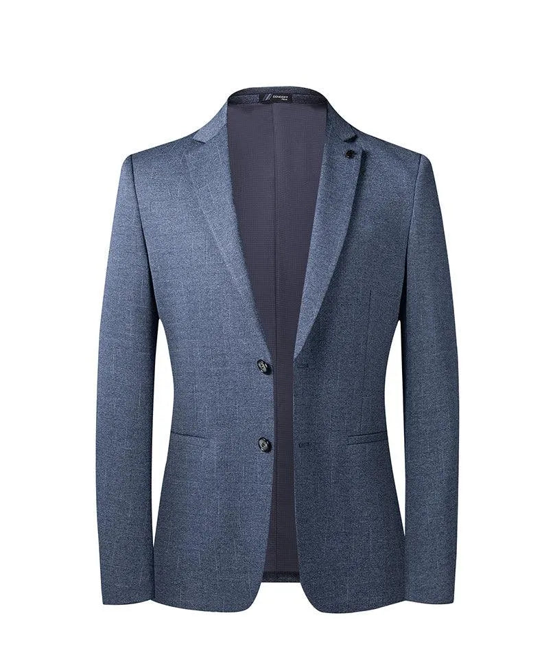Men Blazer - Striped Formal Blazer -Guocali