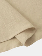 Men Casual Cotton Mandarin Collar Shirt – Breathable - Blue -Guocali