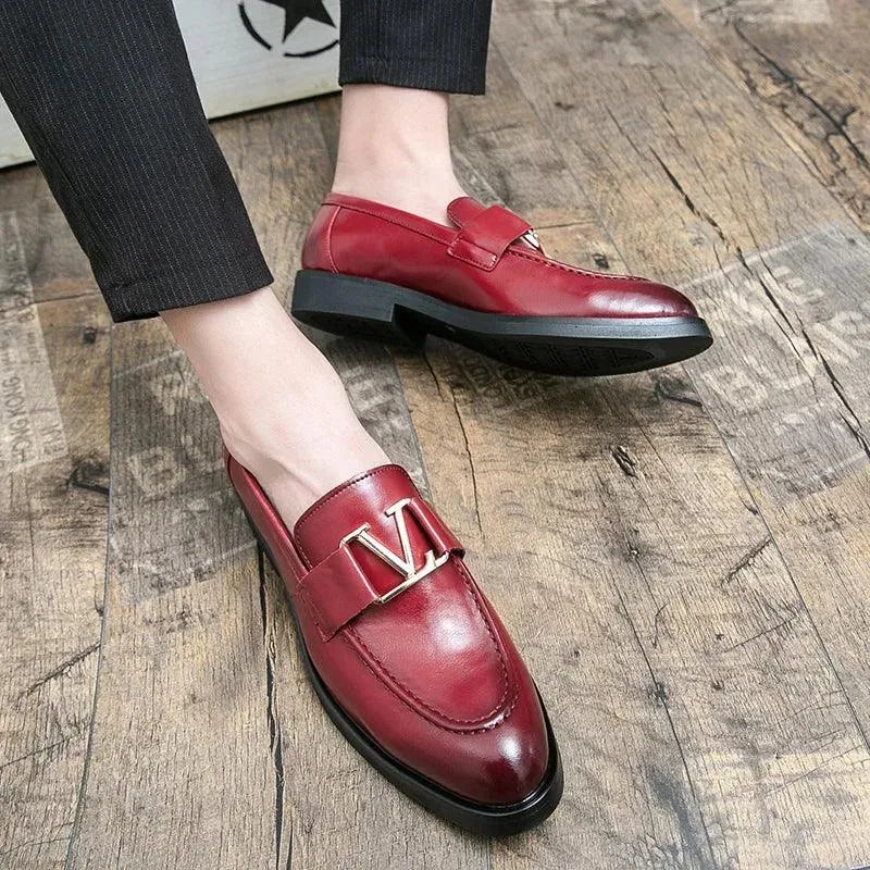 Men Casual Dress Horse Bit Loafers - Slip-On Spring-Autumn Shoes