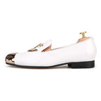 Men Casual Dress Slipper Loafers - Slip-On Flat Shoes