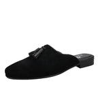 Men Casual Tassel Slipper Dress Loafers - Slip-On Slipper Loafers
