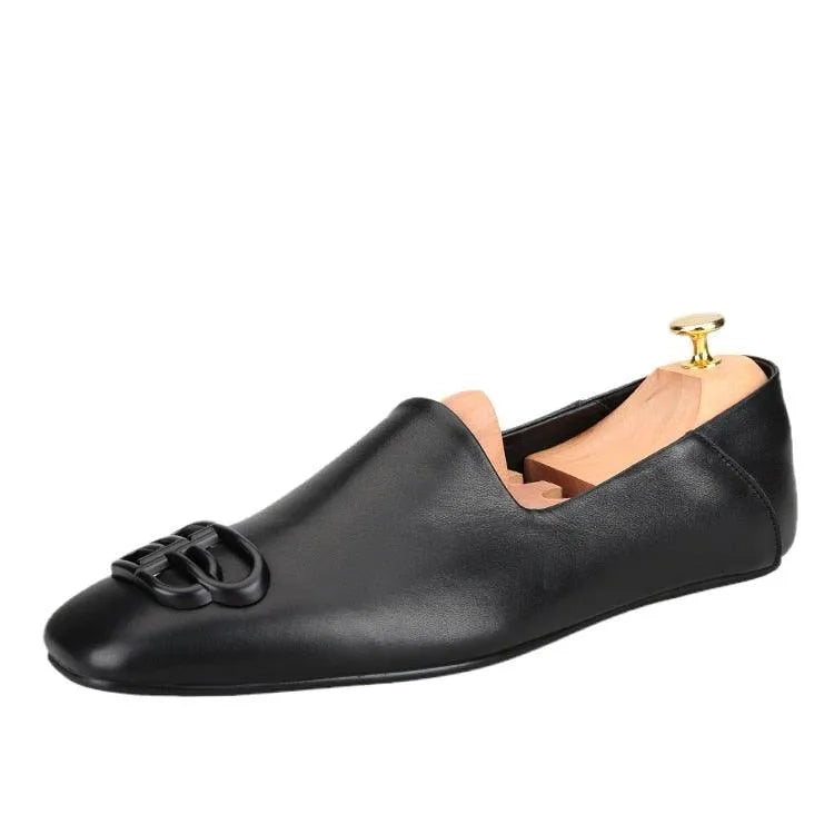 Mules Leather Men Loafers - Men Shoes -Guocali