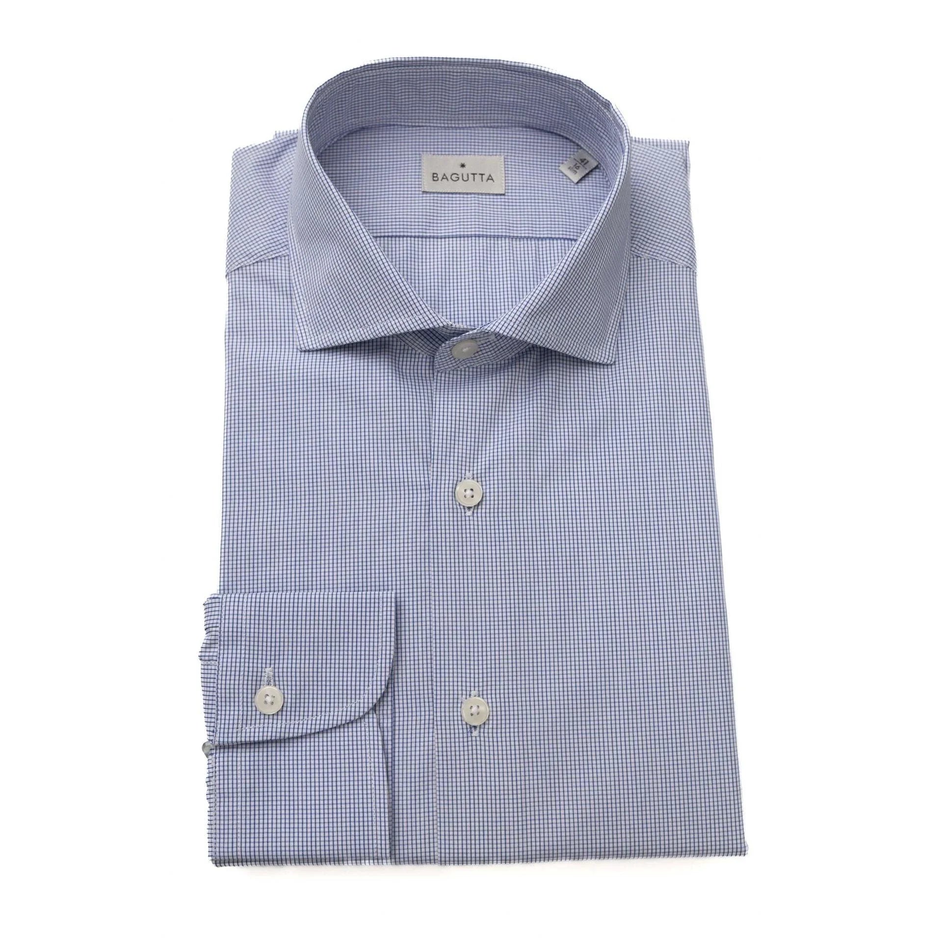 Men Cotton Long Sleeves Dress Shirt – Breathable - Blue, White -Guocali