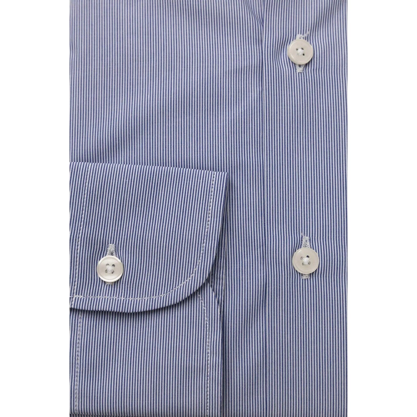 Men Cotton Long Sleeves Dress Shirt – Breathable - Blue, White -Guocali